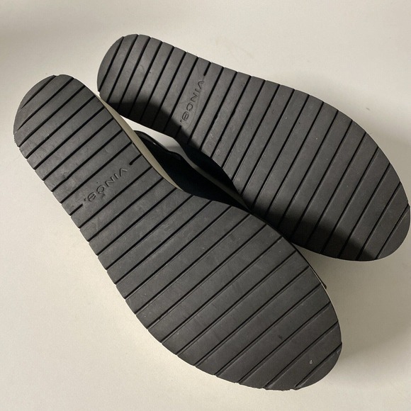 VINCE Weslan Cross Strap Slingback Sandal Flatform Platform Open Toe Bla… - Picture 10 of 10